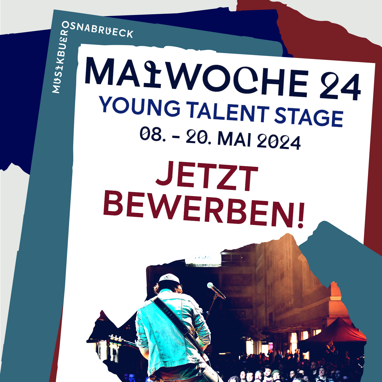 Maiwoche 24 - Young Talent Stage vom Musikbüro Osnabrück - 08.-20.05.24 Jetzt bis zum 21.01. bewerben