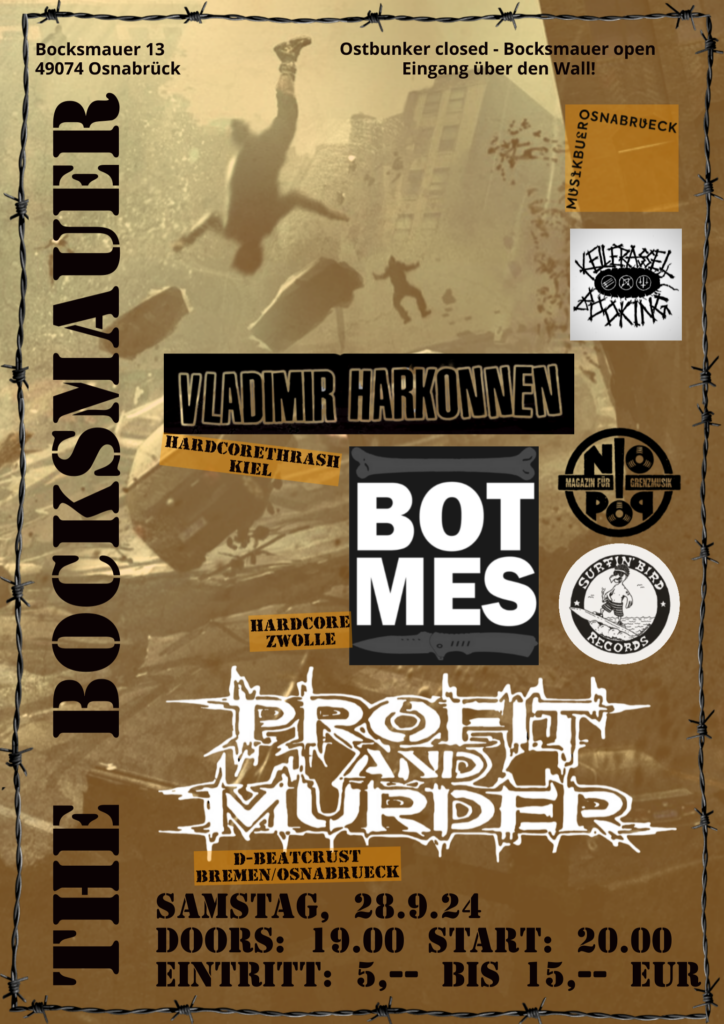 Plakat The Bocksmauer: Profit And Murder, Botmes, Vladimir Harkonnen